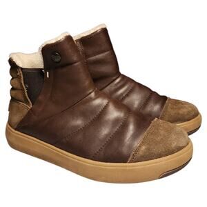 Stio Colter Boots Womens Size 7.5 Brown Ankle Leather Utility Weatherproof Gorp